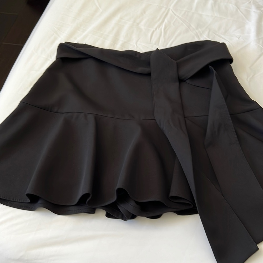 Zara black mini skort